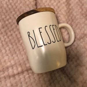 Rae Dunn blessed mug with coaster/lid